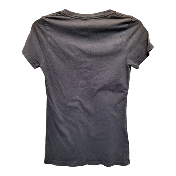 Bella Canvas Women's Blue and White Fitted Graphic Tee - Size XS - Picture 2 of 4